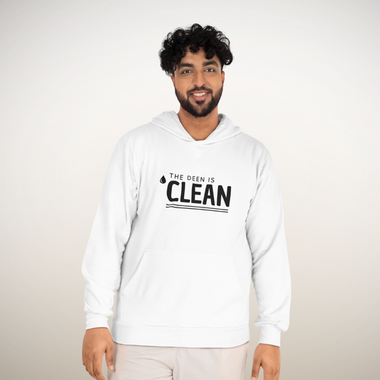 “The Deen Is Clean” Hoodie – Islamic Motivational Streetwear