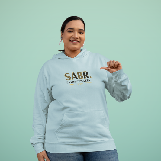 “Sabr (Patience)” Fleece Hoodie – Islamic Streetwear Unisex