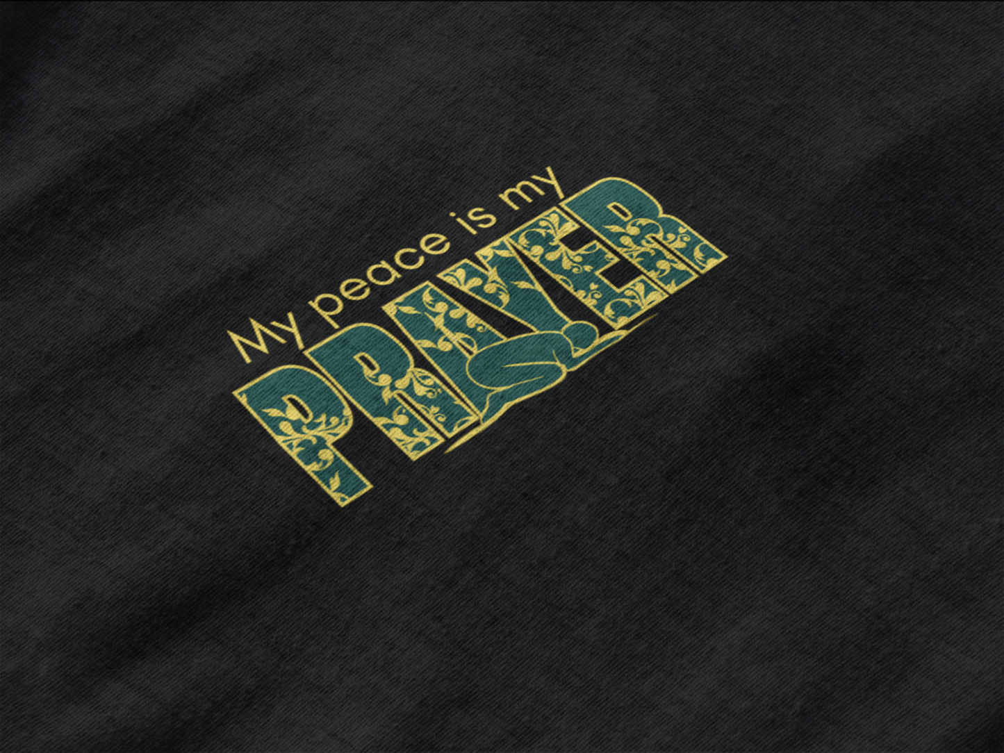 “Peace Is My Prayer” Islamic Calligraphy T-Shirt – Unisex Faith Tee