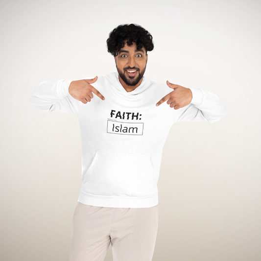 Faith-Inspired unisex hoodie – Islamic streetwear by Sakinah Wear, faith-inspired minimalist design.