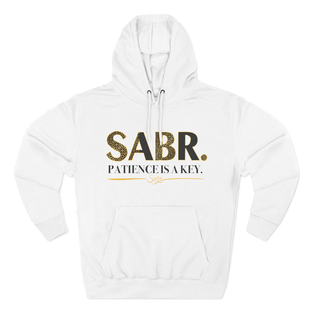 Islamic Sabr Three-Panel Fleece Hoodie for Patience | Muslim Apparel