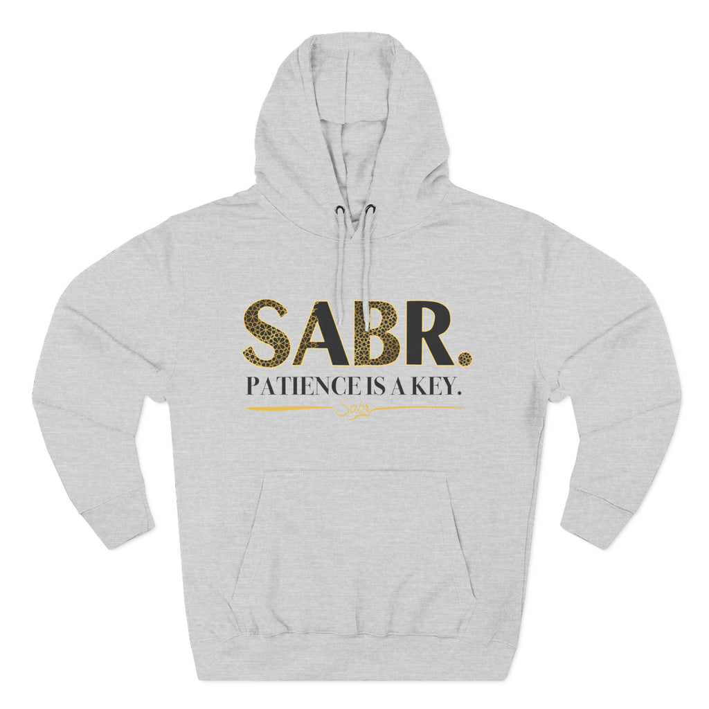 Islamic Sabr Three-Panel Fleece Hoodie for Patience | Muslim Apparel