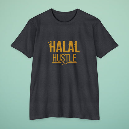 “Halal Hustle” T-Shirt – Islamic Motivational Streetwear for Entrepreneurs