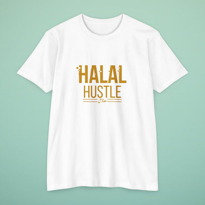 “Halal Hustle” T-Shirt – Islamic Motivational Streetwear for Entrepreneurs