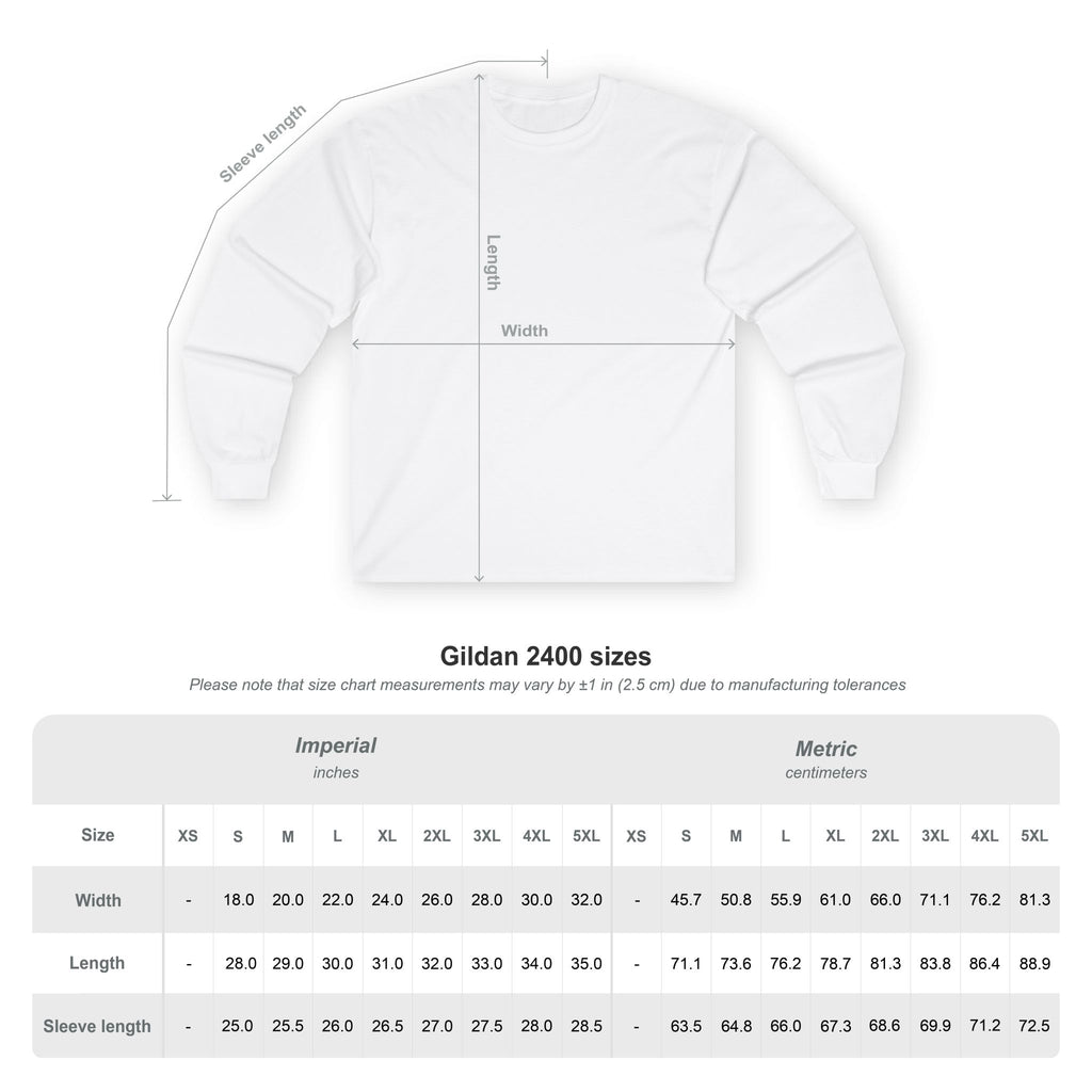 Islamic Unisex Long Sleeve Tee with Hijra Writings - SakinahWear 