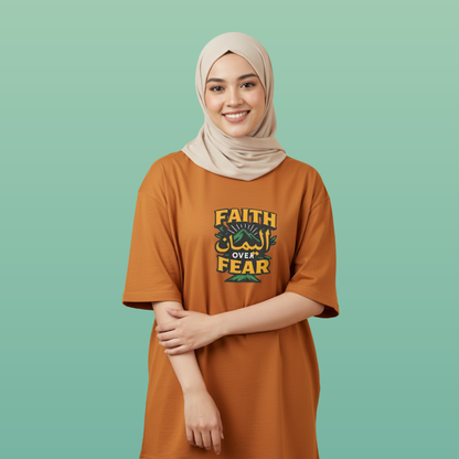 Faith Over Fear Oversized T-Shirt