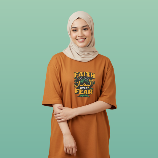 Faith Over Fear Oversized T-Shirt